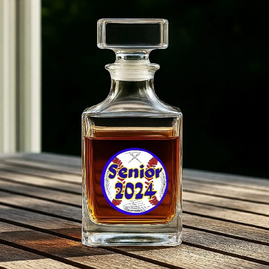 Baseball Senior Class of 2024 Whiskey Decanters
