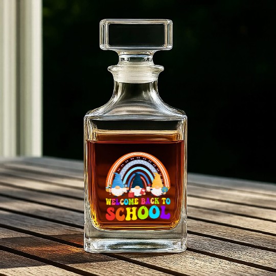Welcome Back to School Whiskey Decanters