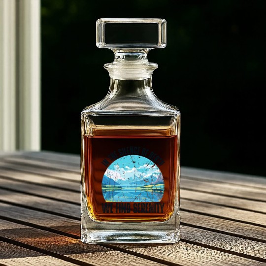 In the silence of death, we find serenity - Whiskey Decanters