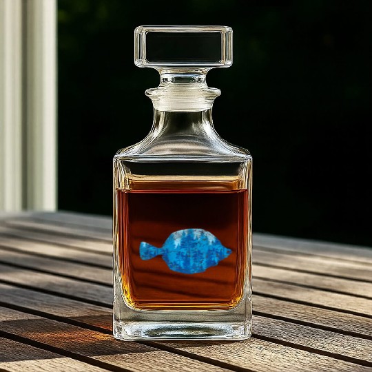 Nature lover sea creature gift fish Whiskey Decanters