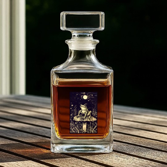 Starry night frog Whiskey Decanters