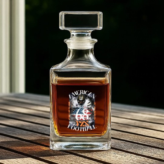 American football quaterback Whiskey Decanters