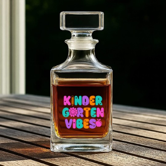Kindergarten Vibes Kindergarten Teacher Back To Whiskey Decanters