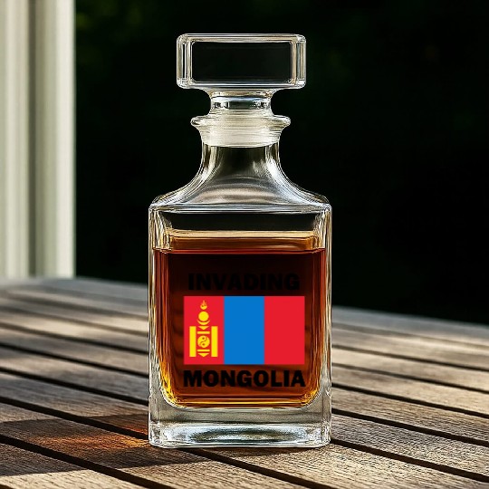 Invading Mongolia Whiskey Decanters