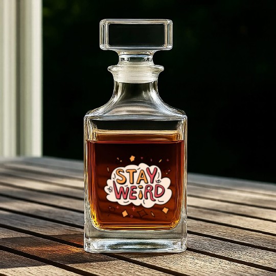 Stay Weird Whiskey Decanters