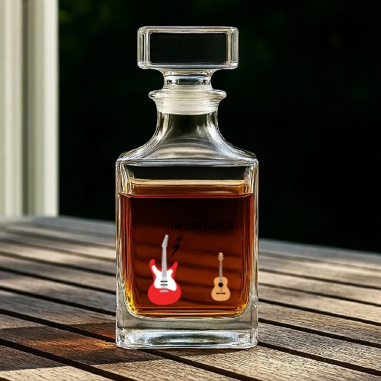 Uke, I am your Father! funny guitar Whiskey Decanters