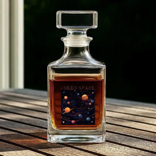 i need space, planets constellation Whiskey Decanters
