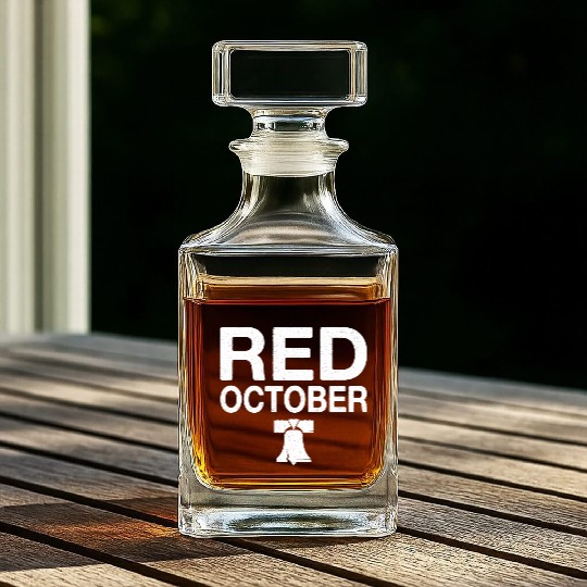 Philly Red October Philadelphia Whiskey Decanters
