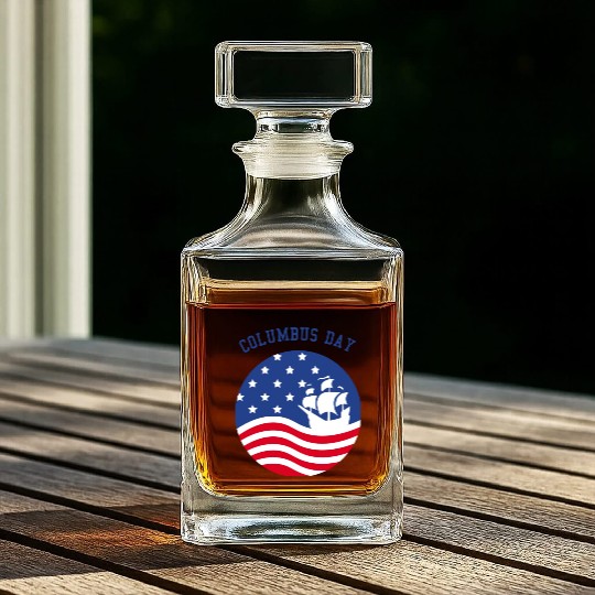COLUMBUS DAY Whiskey Decanters