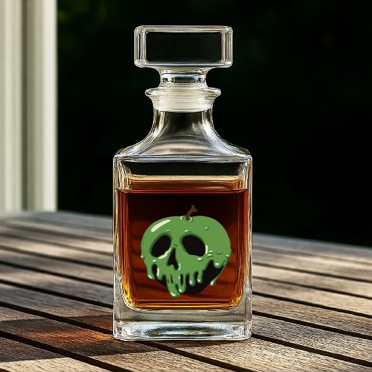 Poison Green Apple Whiskey Decanters