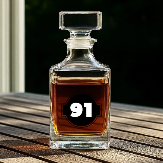 Congratulations Today 91 Years Old - Ninety-Nine Whiskey Decanters
