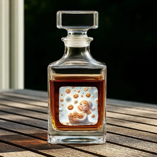 Cookie Raining Wonderland Whiskey Decanters