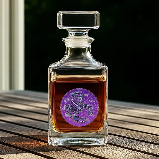 Scorpio Zodiac star sign horoscope Astrology Whiskey Decanters