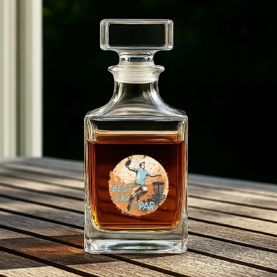 Disc-Golf-Player Disc-Golfing Game Father's Day Whiskey Decanters