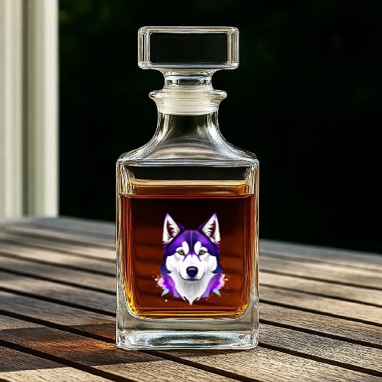 Unleash Your Walls: Husky Ink Drawing Whiskey Decanters