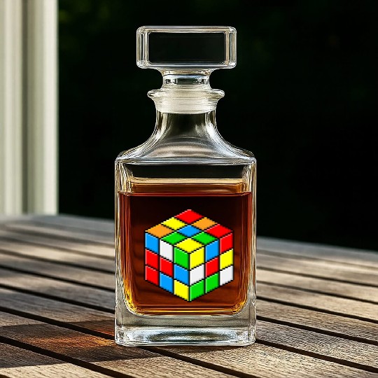 rubiks cube Whiskey Decanters
