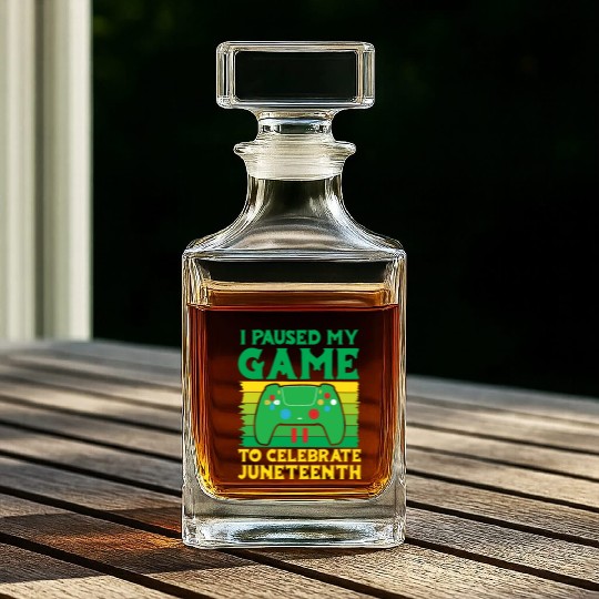 Gamer I Paused my Game to Celebrate Juneteenth Whiskey Decanters