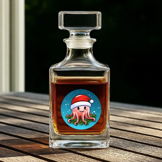 Jellyfish Christmas Whiskey Decanters