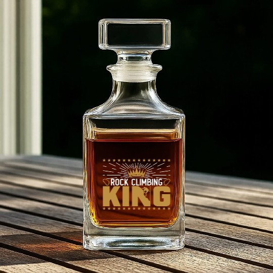 Rock Climbing King Whiskey Decanters
