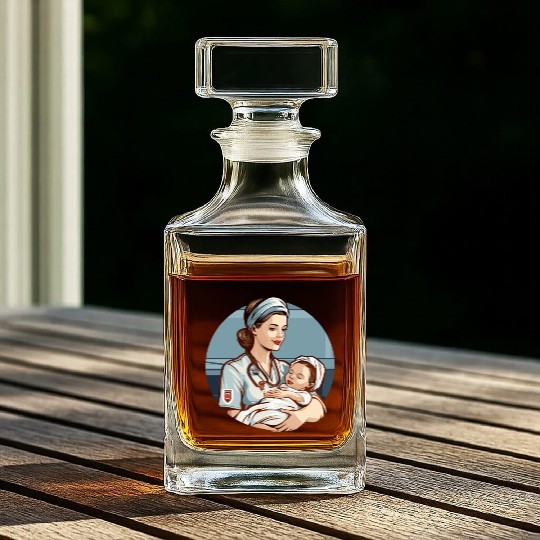 Registered Nurse Medical Medicine Neonatal Nurse Whiskey Decanters