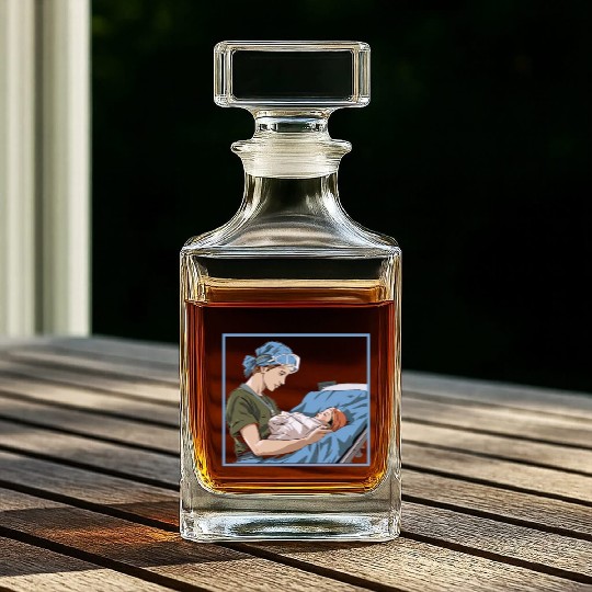 Registered Nurse Medical Medicine Neonatal Nurse Whiskey Decanters