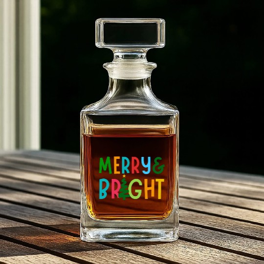 Merry and Bright Whiskey Decanters