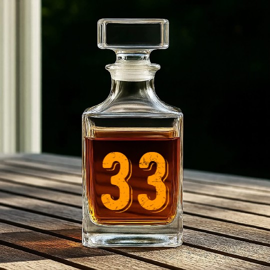 33 Number Vintage Hey Arnold Whiskey Decanters