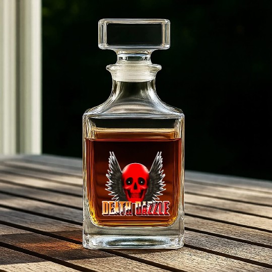 Death dazzle Whiskey Decanters