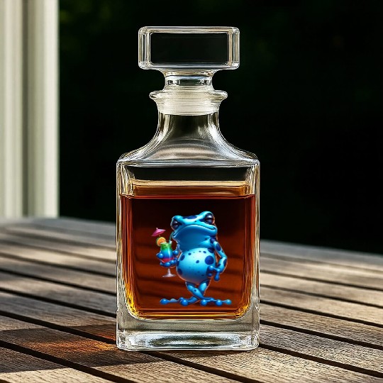 Poison dart frog Whiskey Decanters