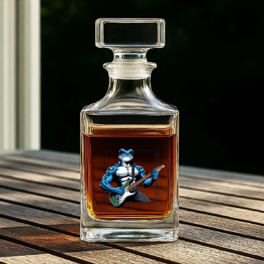 Poison dart frog guitar Whiskey Decanters