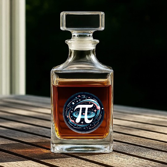 Funny Pi Day 2024 3,14 Pi Number Symbol Math Whiskey Decanters