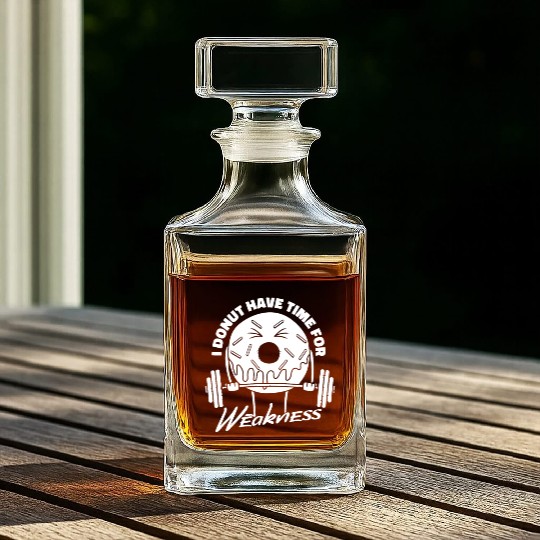 Fitness Donut Funny Donut Gym Whiskey Decanters
