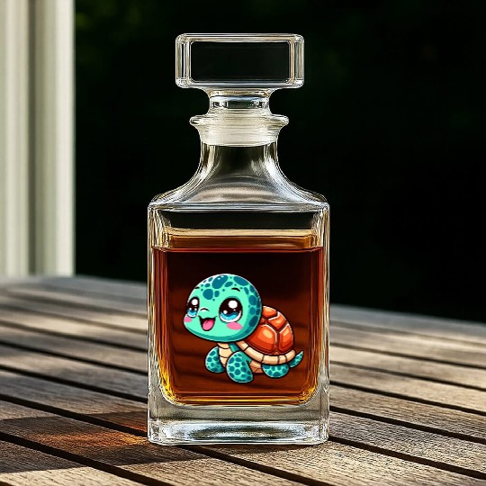 Graceful Sea Turtle Serenity Whiskey Decanters
