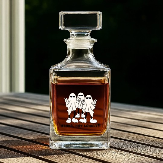 Alone, not lonely!!! Whiskey Decanters