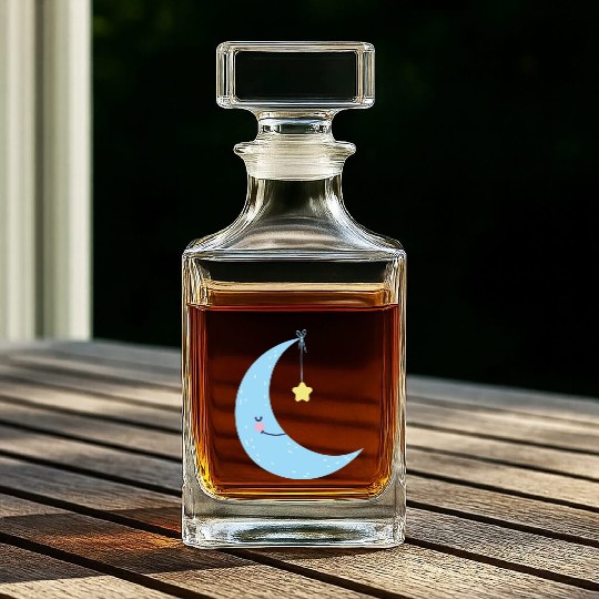 Moon and star Whiskey Decanters