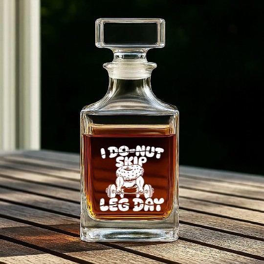 Fitness Donut Funny Donut Gym Whiskey Decanters