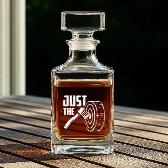 Axe Throwing Just The Tip Whiskey Decanters