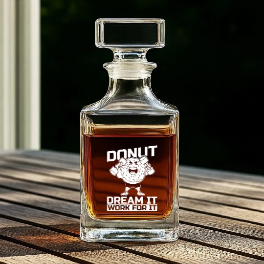 Fitness Donut Funny Donut Gym Whiskey Decanters