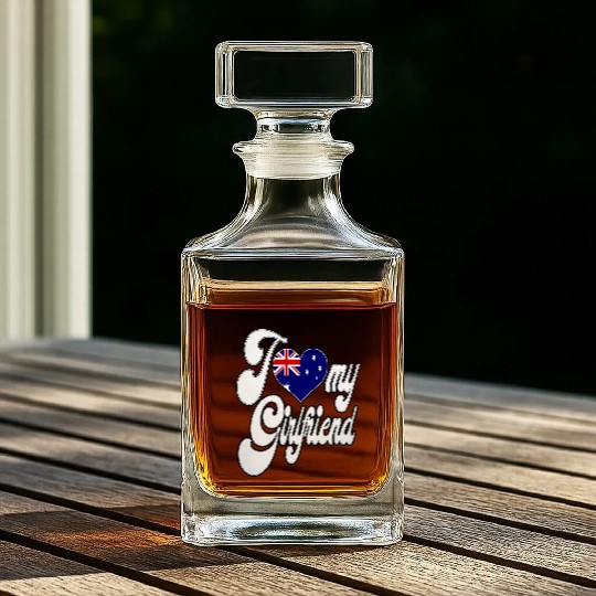 AustraliaI Love My Australian Girlfriend Whiskey Decanters