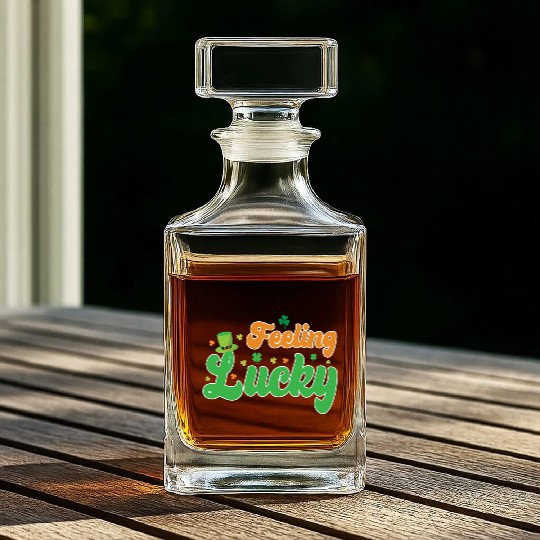 Feeling Lucky St. Patrick's Day Whiskey Decanters