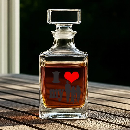 Family love Whiskey Decanters