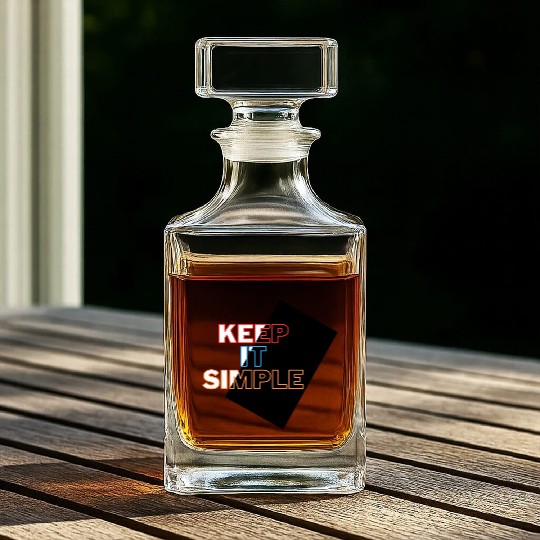 Minimalist Mastery: Keep It Simple Apparel Whiskey Decanters