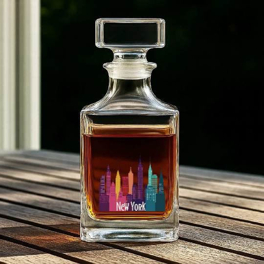 New York City Skyline Whiskey Decanters