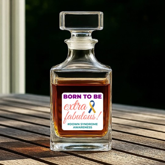 Down Syndrome Awareness Extra Fabulous Whiskey Decanters