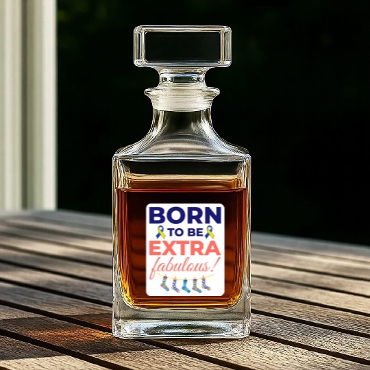 Down Syndrome Awareness Extra Fabulous Whiskey Decanters