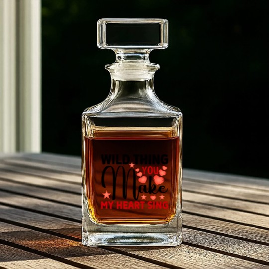 Wild thing you make my heart sing Whiskey Decanters