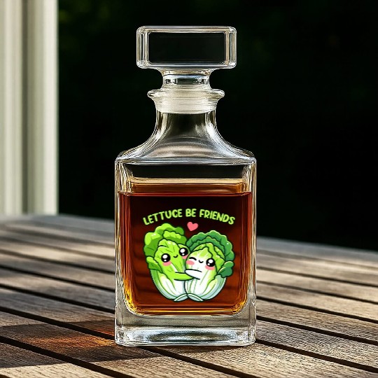 Lettuce Be Friends | Vegan Food Whiskey Decanters