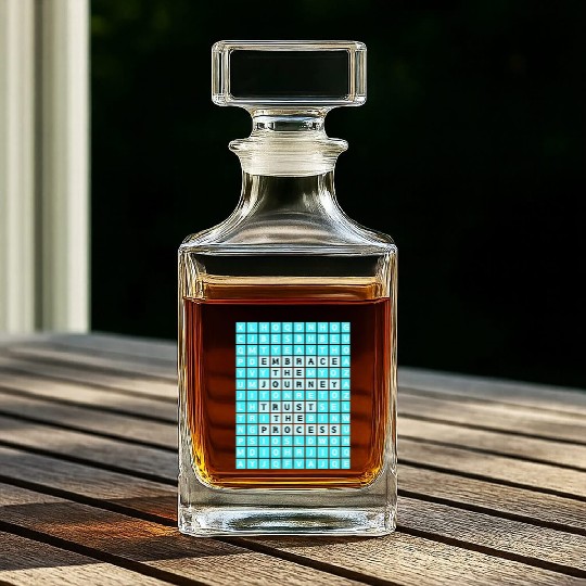 Embrace The Journey Trust The Process Whiskey Decanters