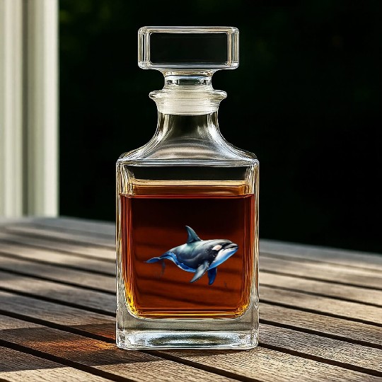 killer whale Whiskey Decanters
