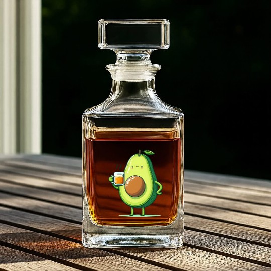 Tea Time Avocado Whiskey Decanters
